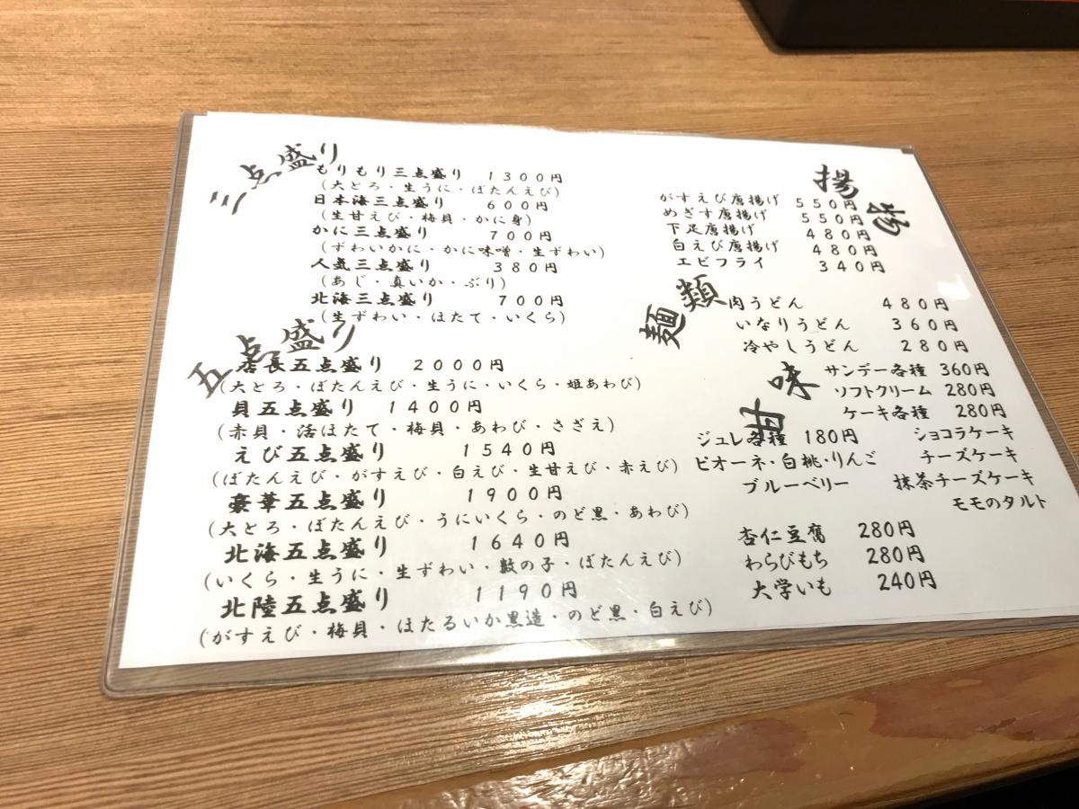 クックドア まわる寿司 北陸金沢 もりもり寿司 泉ヶ丘ｆｃ店 石川県