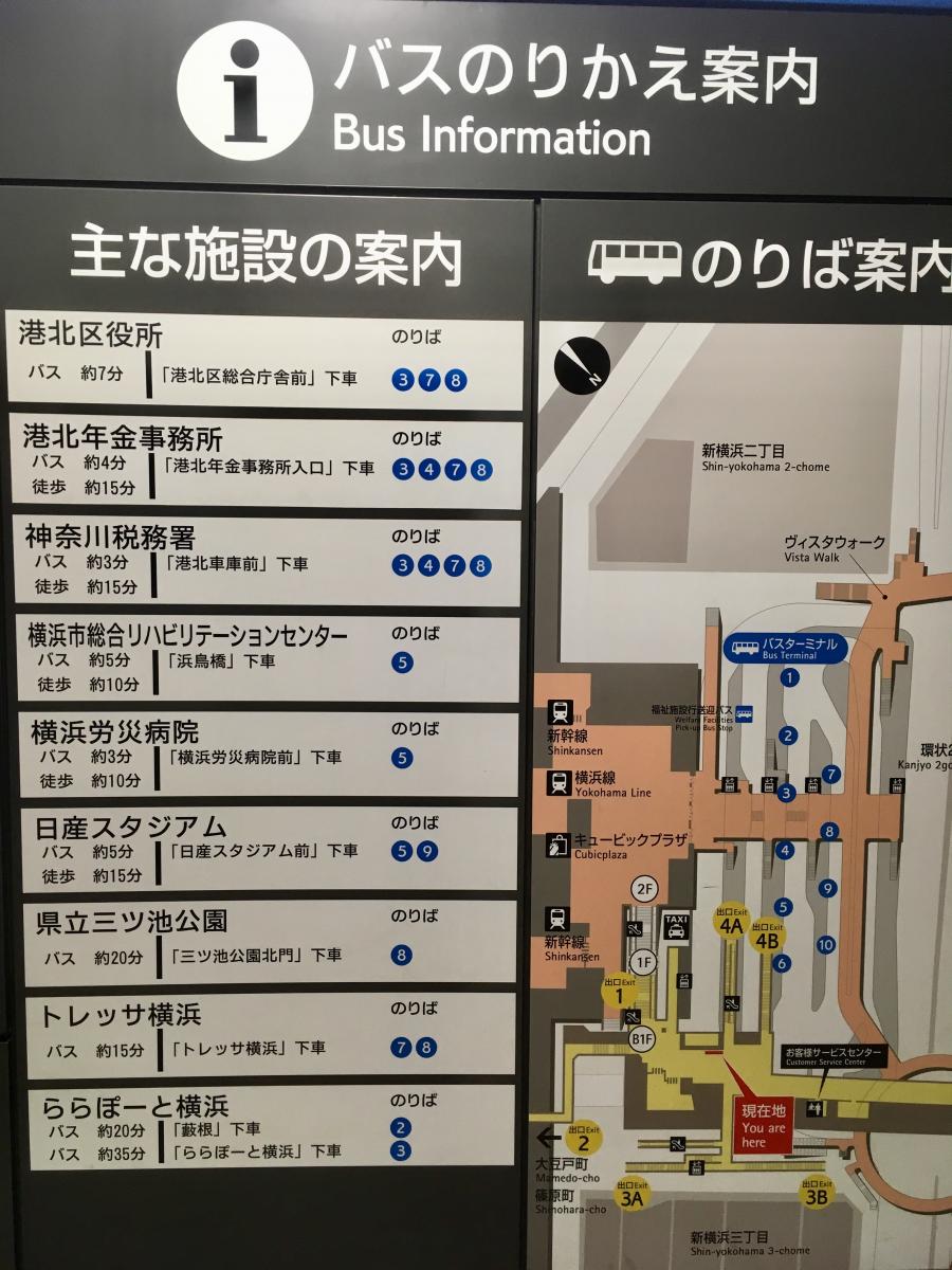 ユキサキナビ 臨港バス 新横浜駅前 バス停留所 横浜市港北区新横浜