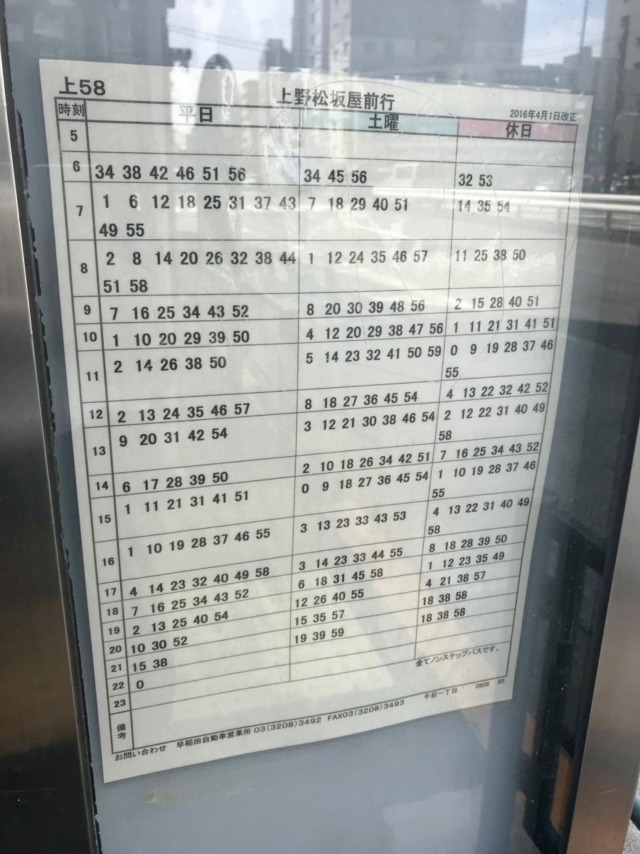 ユキサキナビ 都営バス 千石一丁目 文京区 バス停留所